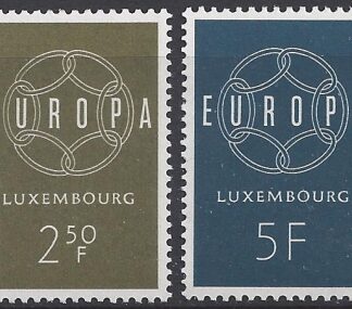 1959 Luxembourg.  SG.659-60  Europa  set 2 values U/M (MNH)