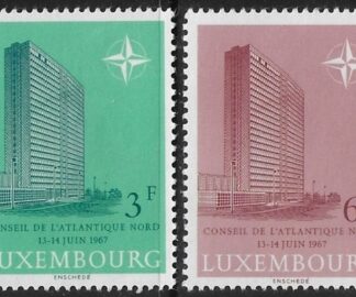 1967 Luxembourg  SG.801-2  NATO Council Meeting.  set 2 values U/M (MNH)