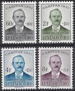 1951 Luxembourg.  SG.542-52 National Welfare Fund set 4 values U/M (MNH)