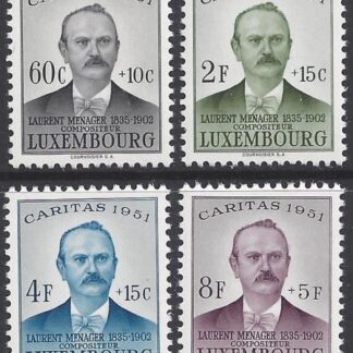 1951 Luxembourg.  SG.542-52 National Welfare Fund set 4 values U/M (MNH)