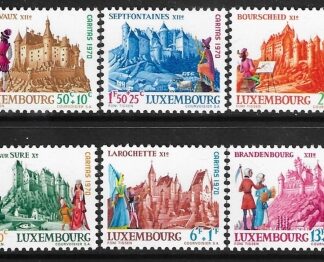 1969  Luxembourg.  SG.846-51 National Welfare Fund 'Castles' set 6 values U/M (MNH)