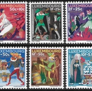 1965  Luxembourg.  SG.771-6  National Welfare Fund set 6 values U/M (MNH)