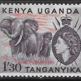 1954 KUT  SG.176  1s30  deep lilac & orange. U/M (MNH)