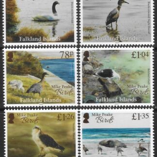 2020  Falkland Islands.  SG.1459-64  Mike Peake Bird Paintings set 6 values U/M (MNH)