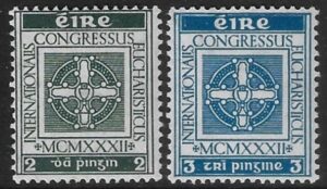 1932 Ireland  SG.94-5 Eucharistic Congress  U/M (MNH)