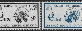 1938 Ireland  SG.107-8 Father Mathew set 2 values U/M (MNH)