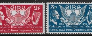 1939  Ireland SG.109-10  U.S. Constitution  set 2 values U/M (MNH)