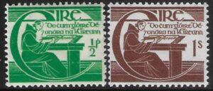 1944 Ireland SG.133-4 Michael O'Cleary set 2 values U/M (MNH