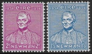 1954 Ireland  SG.160-1 Newman set 2 values U/M (MNH)