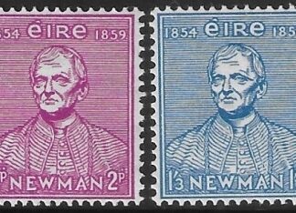 1954 Ireland  SG.160-1 Newman set 2 values U/M (MNH)