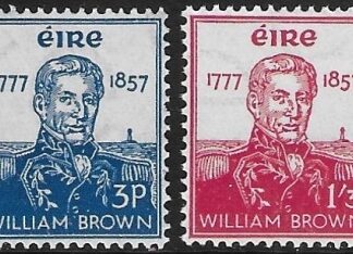 1957  Ireland  SG.168-9 William Brown  set 2 values U/M (MNH)