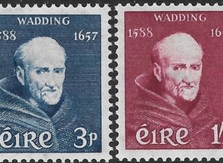 1957  Ireland  SG.170-1  Luke Wadding set 2 values U/M (MNH)