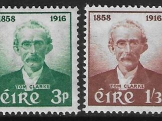 1958  Ireland  SG.172-3  Thomas Clarke  set 2 values U/M (MNH)