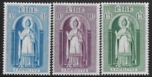 1961  Ireland  SG.186-8  St. Patrick  set 3 values U/M (MNH)