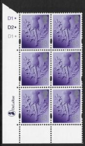 S 115  Scotland  48p  thistle  cyld. D1,D2,D1 dot   phos D1 dot  DeLaRue  U/M (MNH)