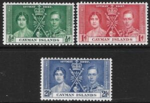 1937 Cayman Is. SG.112-4 Coronation set 3 values U/M (MNH)