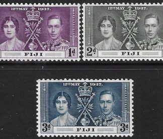 1937 Fiji  SG.266-8  Coronation set 3 values U/M (MNH)