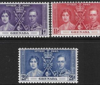 1937  Grenada  SG.149-51  Coronation set 3 values U/M (MNH)