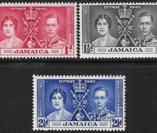 1937  Jamaica SG.118-20  Coronation set 3 values U/M (MNH)