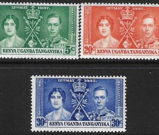 1937  K.U.T.   SG.128-30  Coronation set 3 values U/M (MNH)