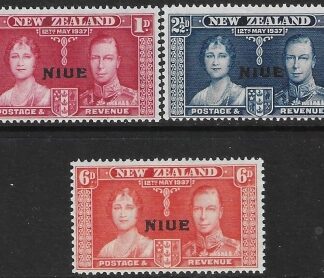 1937  Niue   SG.72-4  Coronation set 3 values U/M (MNH)