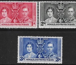 1937 Somaliland   SG.90-2  Coronation set 3 values U/M (MNH)