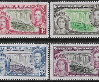 1937 Southern Rhodesia   SG.36-9  Coronation set 4 values U/M (MNH)