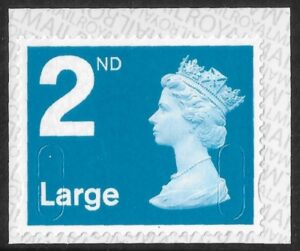 U3032 2nd Large bright blue MFIL M20L T3 Walsall/ISP U/M (MNH)