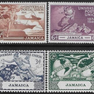 1949 Jamaica. SG.145-8  Universal Postal Union set 4 values U/M (MNH)
