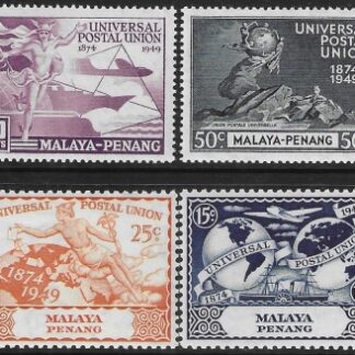 1949 Malaya-Penang  SG.23-6  Universal Postal Union set 4 values U/M (MNH)