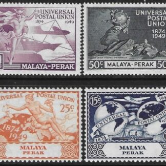 1949 Malaya-Perak  SG.124-7  Universal Postal Union set 4 values U/M (MNH)