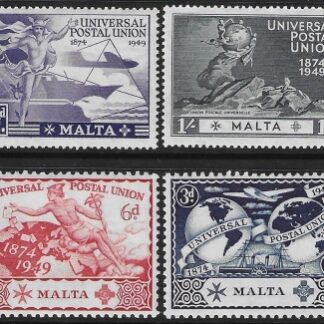 1949 Malta  SG.231-4  Universal Postal Union set 4 values U/M (MNH)