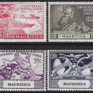 1949 Mauritius  SG.272-5  Universal Postal Union set 4 values U/M (MNH)