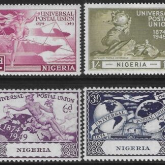 1949 Nigeria  SG.64-7  Universal Postal Union set 4 values U/M (MNH)