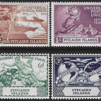 1949 Pitcairn Is.  SG.13-16  Universal Postal Union set 4 values U/M (MNH)