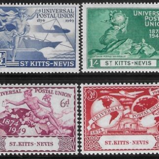 1949  St Kitts-Nevis SG.82-5  Universal Postal Union  set 4 values U/M (MNH)