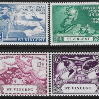 1949  St Vincent  SG.178-81  Universal Postal Union  set 4 values U/M (MNH)