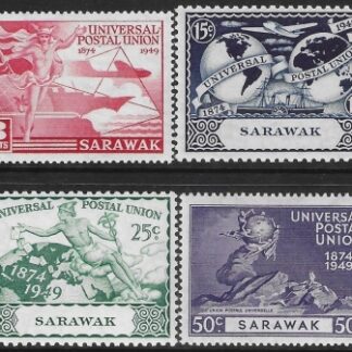 1949  Sarawak SG.167-70  Universal Postal Union  set 4 values U/M (MNH)