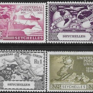 1949  Seychelles SG.154-7  Universal Postal Union  set 4 values U/M (MNH)