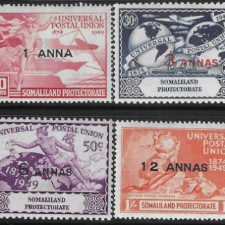 1949  Somaliland SG.121-4  Universal Postal Union  set 4 values U/M (MNH)