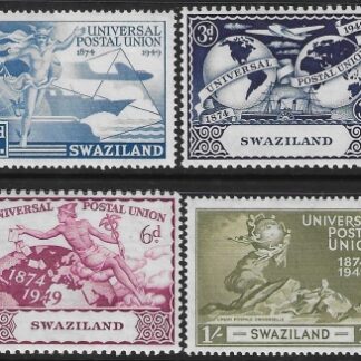 1949  Swaziland SG.48-51  Universal Postal Union  set 4 values U/M (MNH)