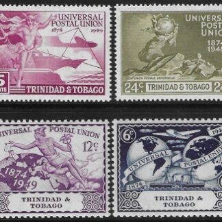 1949  Trinadad & Tobago  SG.261-4  Universal Postal Union  set 4 values U/M (MNH)