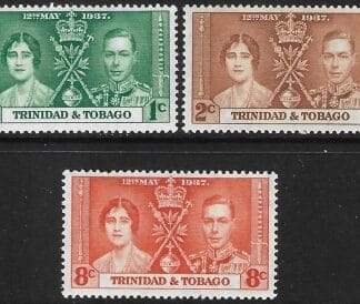 1937  Trinidad & Tobago   SG.243-5  Coronation set 3 values U/M (MNH)