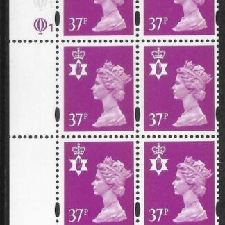 NI75  37p 2B bright Mauve  cyld. Q1Q1   Questa U/M (MNH)