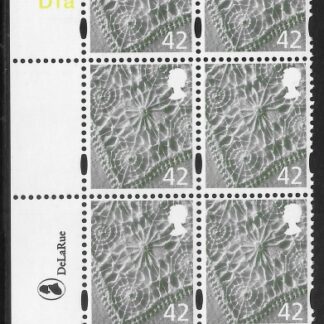 NI98a  42p linen 2B    cyld. D1aD1aD1a phos D1a1  with © date DeLaRue U/M (MNH)