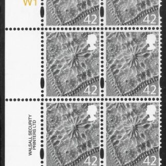 NI98  42p linen 2B    cyld. W1W1W1 phos W1 no © date Walsall U/M (MNH)