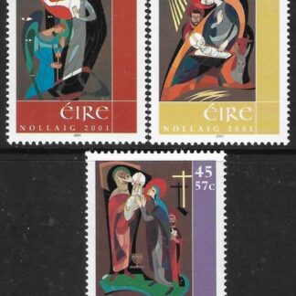 2001 Ireland  SG.1462-4 Christmas Paintings by Russell King set 3 values U/M (MNH)