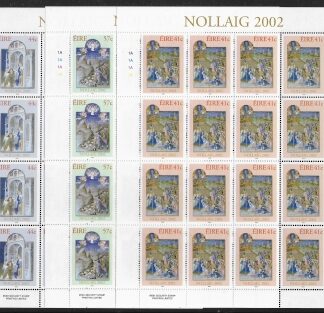2002  Ireland  SG.1560-2  Christmas  set 3 sheetlets U/M (MNH)