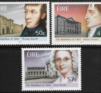 2003 Ireland  SG.1603-5.  Bi-cent of Rebellion 1803 set 3 values  U/M (MNH)