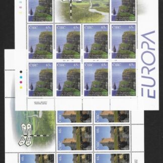 2004 Ireland  SG.1649-50  Europa - Holidays Sheetlets of 10 U/M (MNH)